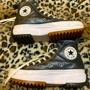 Converse platform all leather